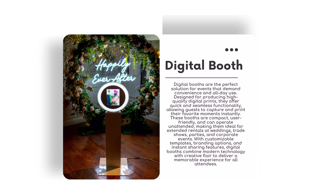 360 photo booth rental setup at a wedding event in Phoenix